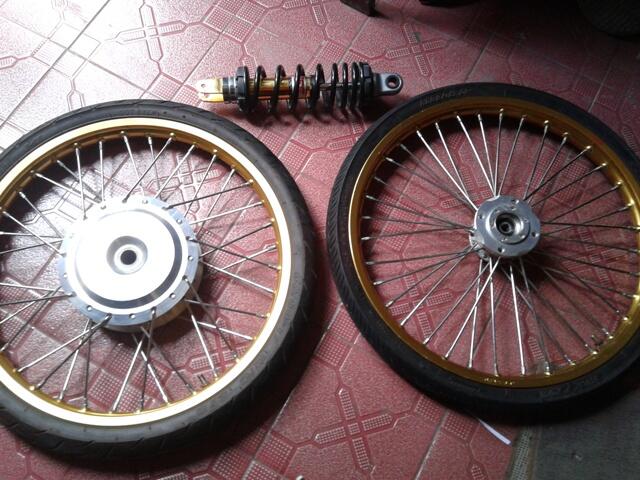 Velg Ring 17 + shock yss full set