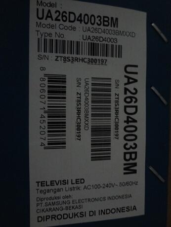 Samsung LED 26" (26 inch) type UA26D4003