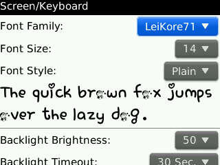 Felly's Font Collection All Blackberry (BB) Type
