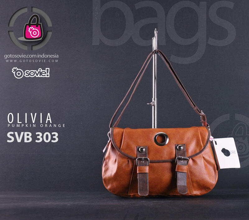 Tas Kuliah Jalan Pumpkin Orange - Slempang -- Simple Chic Elegant --