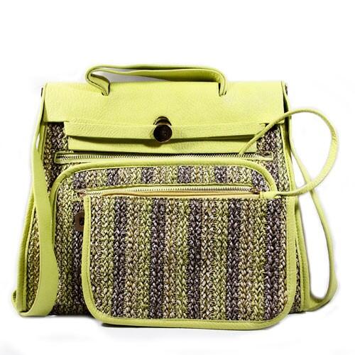 Tas Hermes Wicker Yellow Bag