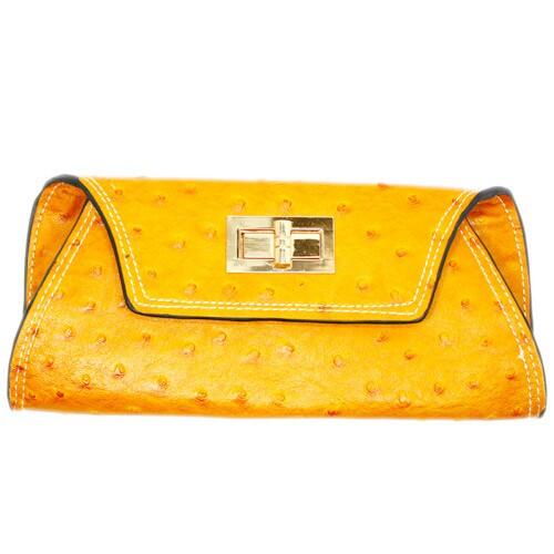 Dompet Hermes Ostrich Leather Yellow