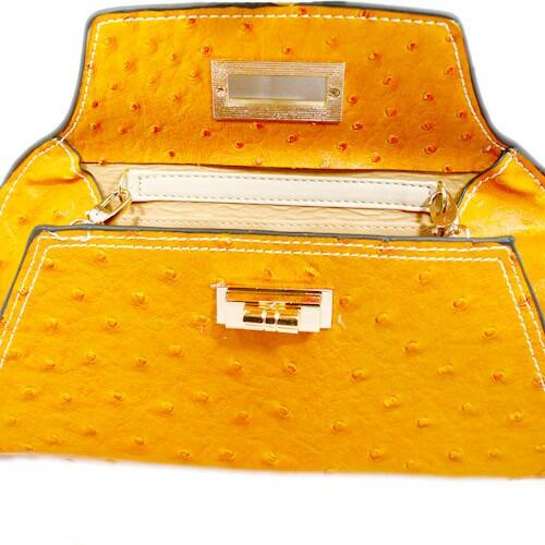 Dompet Hermes Ostrich Leather Yellow