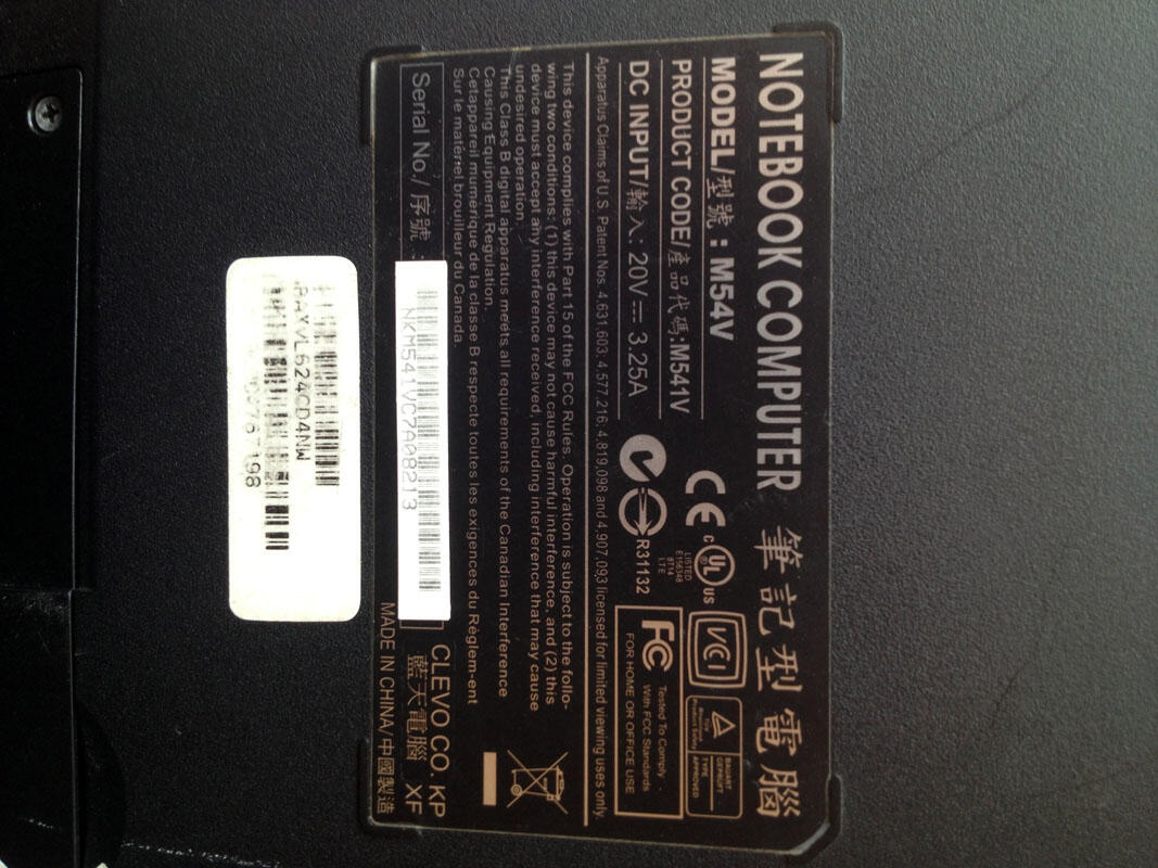 LAPTOP / leptop AXIOO M54V