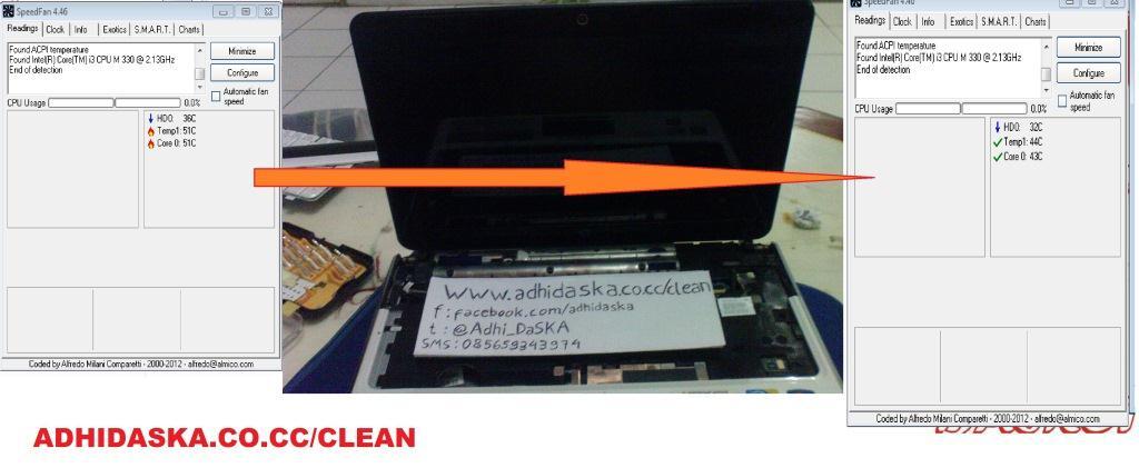 foto dan testimoni cleaning laptop by adhidaska