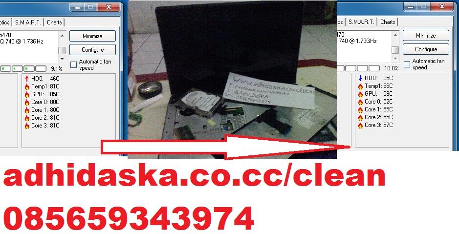 foto dan testimoni cleaning laptop by adhidaska
