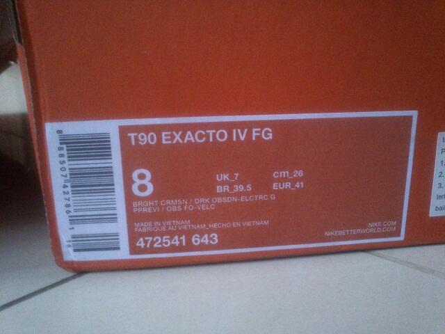 SEPATU BOLA NIKE T90 EXACTO IV FG ORIGINAL..NEW..