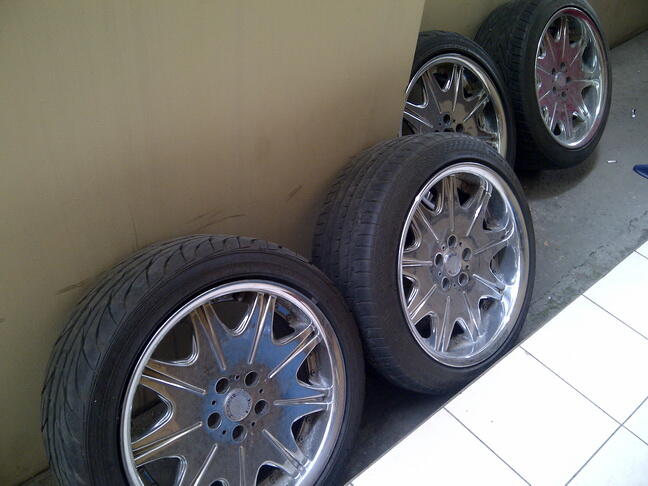 Velg R18 Plus Ban, Belang, Ex Mercy W124 dan W210, Plug and Play, ASAL CEPET LAKU
