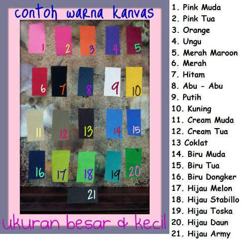 Tas Kanvas Murah Meriah dalam 21 Pilihan Warna!