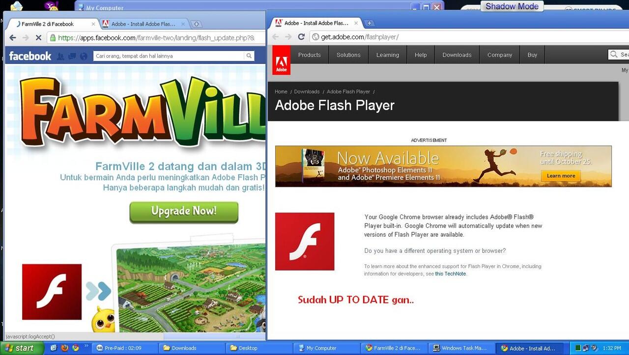 &#91;ASK&#93; Flash Player udah di upgrade,tapi masih gabisa main game di FB gan,bantuin plis