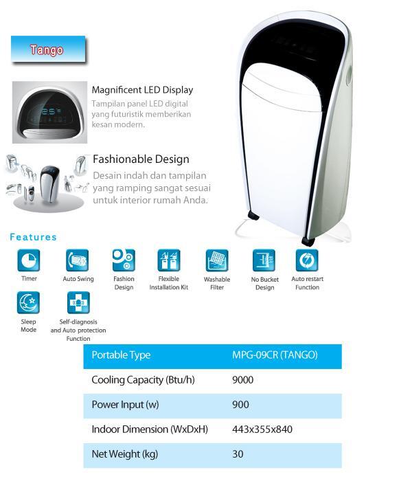 Terjual DAFTAR HARGA AC PORTABLE CHANGHONG AUX SHARP MIDEA 