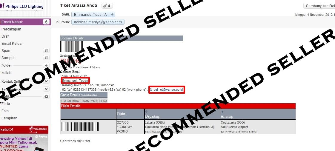 Tiket pesawat all maskapai secara online, harga lebih murah dari harga maskapai!!!