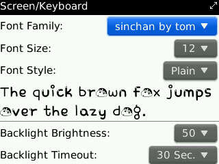 Felly's Font Collection All Blackberry (BB) Type