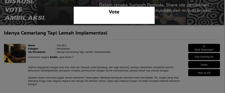 +5 Per Vote, Buruan!