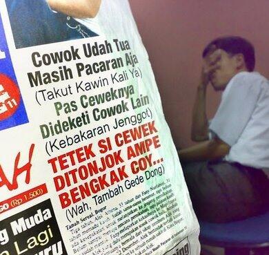 kumpulan tulisan kocak di koran l*mpu