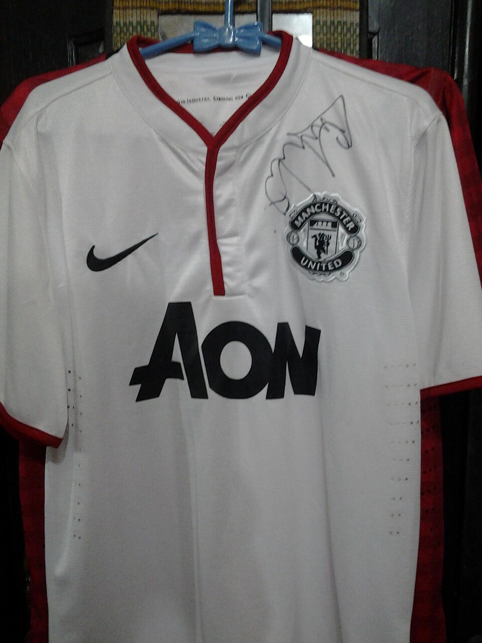 JUAL JERSEY MU BERTANDA TANGAN LEGENDA "ANDY COLE"