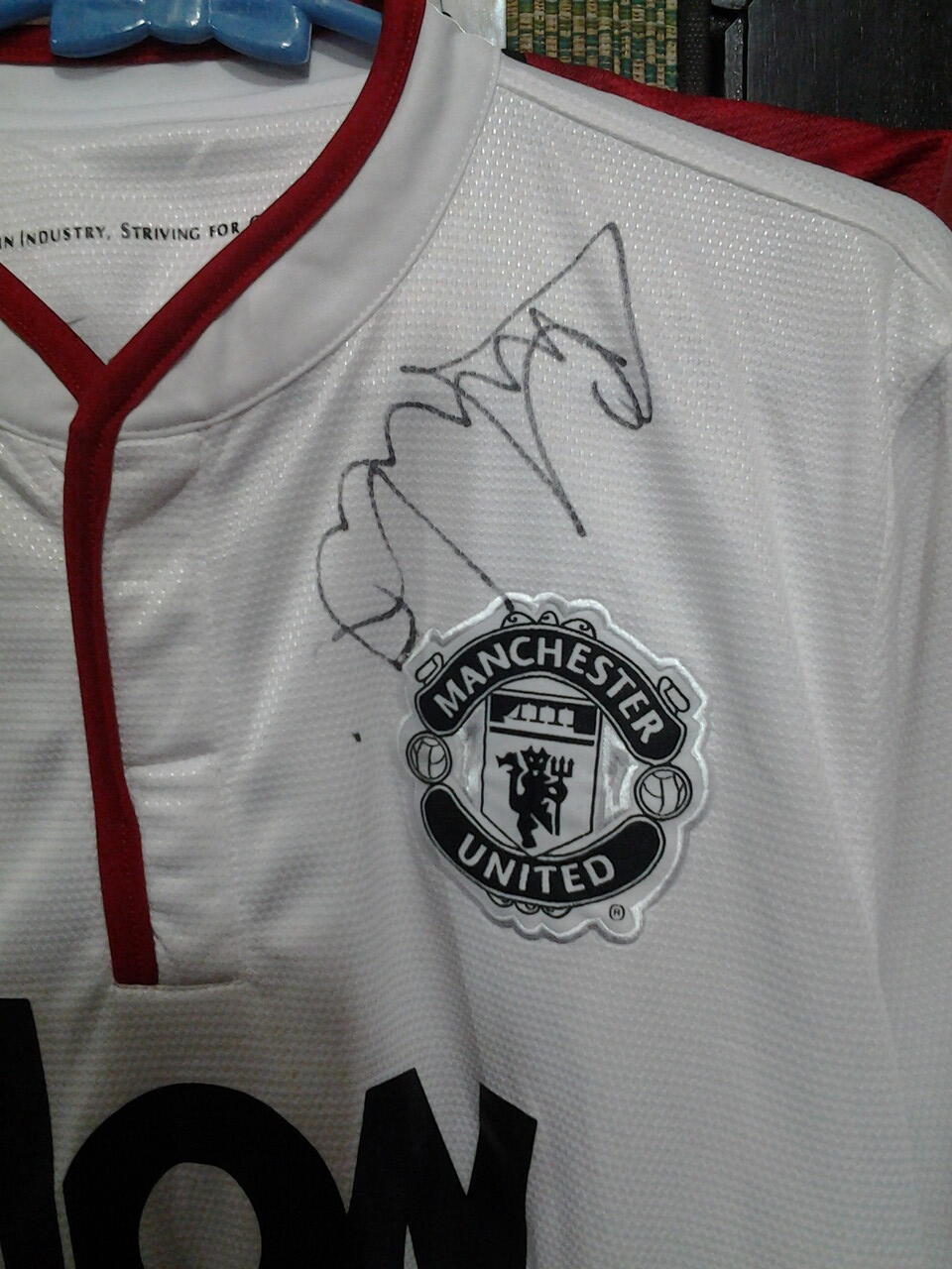 JUAL JERSEY MU BERTANDA TANGAN LEGENDA "ANDY COLE"