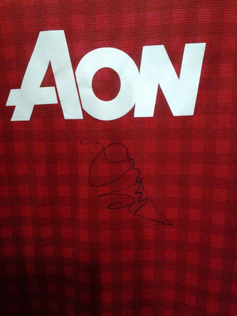 JUAL JERSEY MU BERTANDA TANGAN LEGENDA "ANDY COLE"