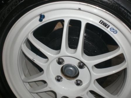 RPF1 ENKEI WHITE R17 LEBAR 7 X 4 x 100 et 40 + BAN FALKEN