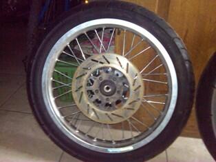 VELG ALUMUNIUM LEBAR + BAN + TROMOL +++ COCOK BUAT CB, GL, MEGAPRO