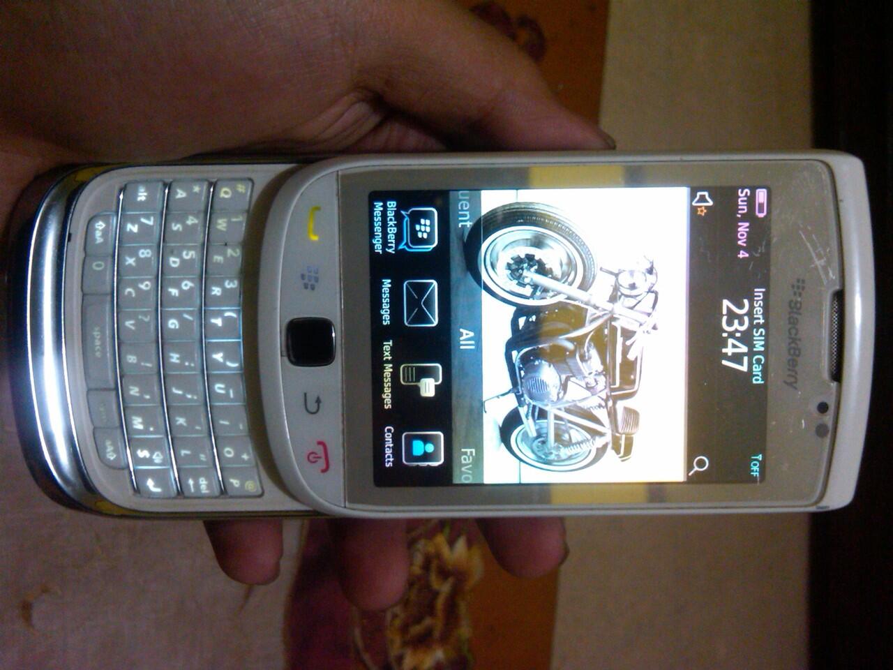 bb 9800 white batang msh segel tam murmer abiss