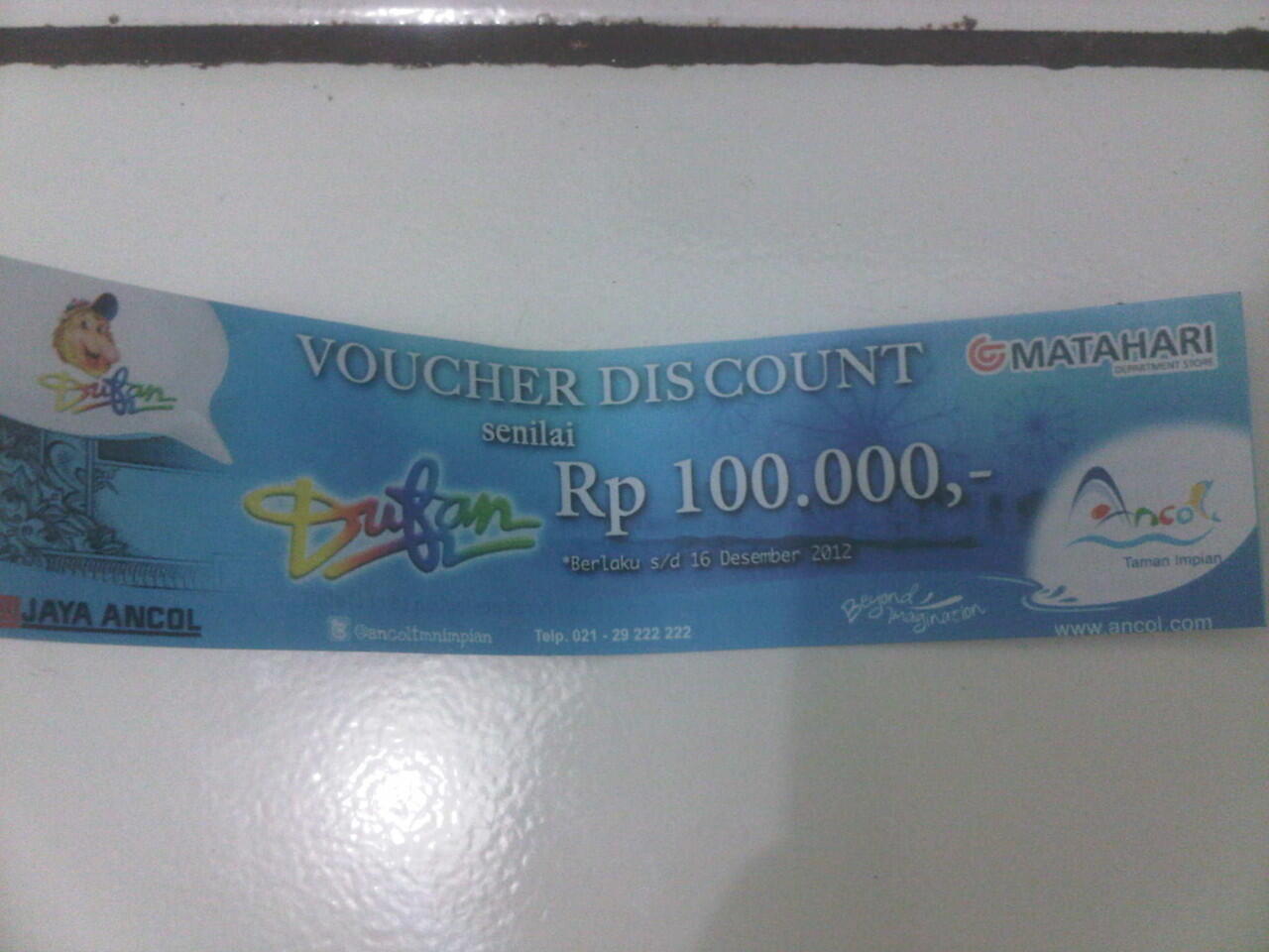 Jual Voucher Discount Dufan 100.000 seharga 50.000