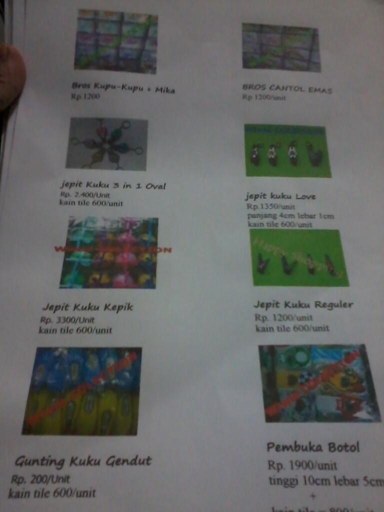 Souvenir Cantik Harga Rp. 800 an s/d Rp. 3300 an