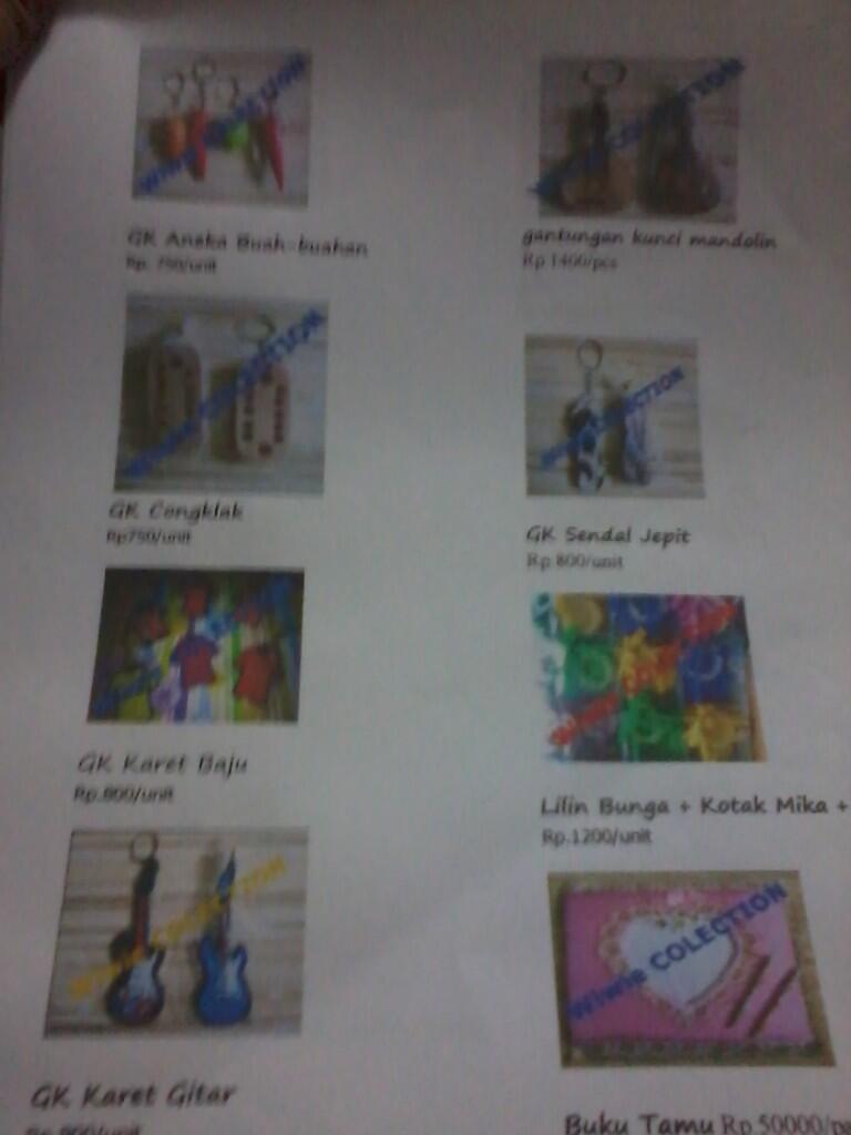 Souvenir Cantik Harga Rp. 800 an s/d Rp. 3300 an
