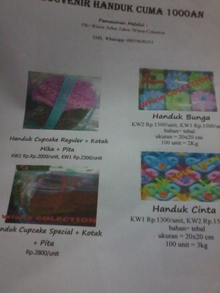 Souvenir Cantik Harga Rp. 800 an s/d Rp. 3300 an