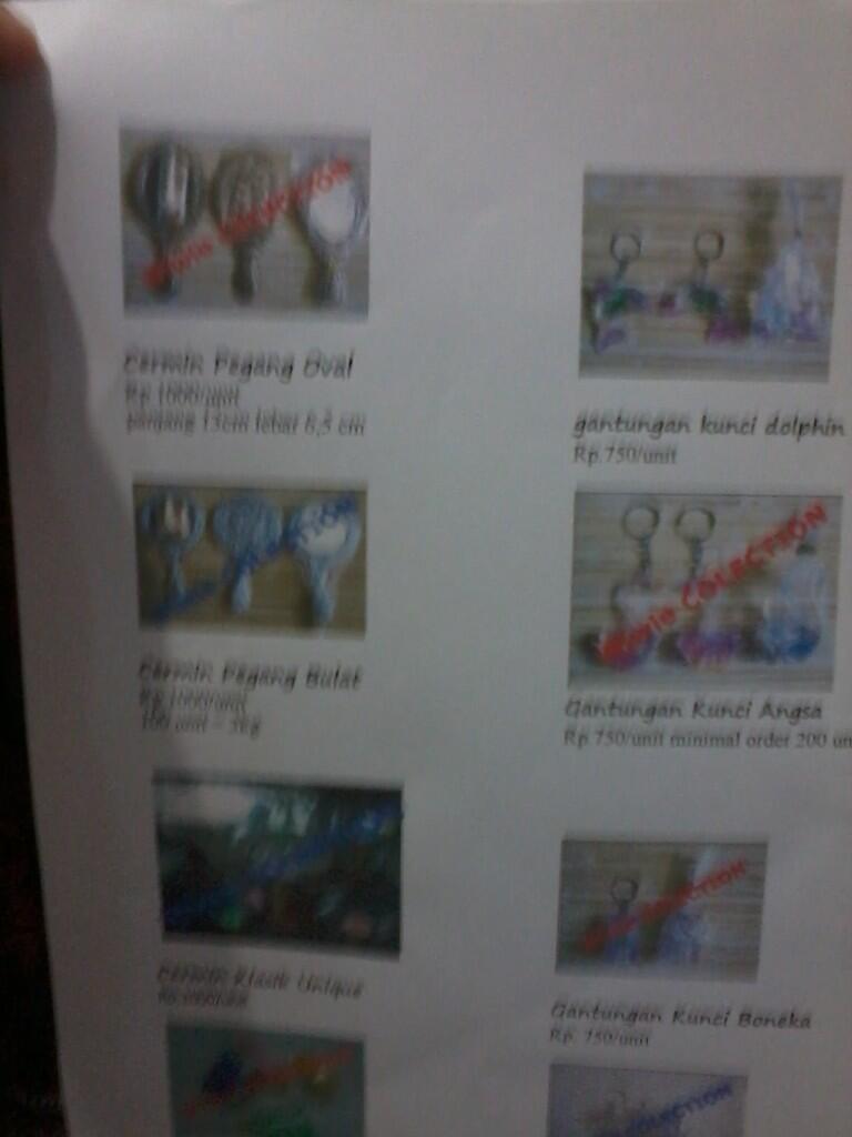 Souvenir Cantik Harga Rp. 800 an s/d Rp. 3300 an