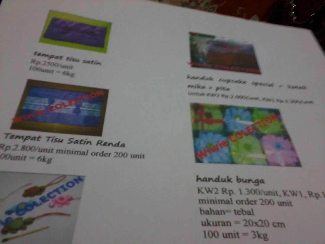 Souvenir Cantik Harga Rp. 800 an s/d Rp. 3300 an