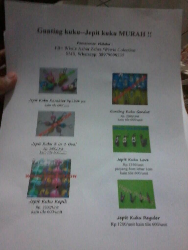 Gunting Kuku - Jepitan kuku cantik n murah harga Rp. 1500 an s/d 3300 an