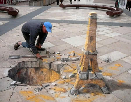 13 karya 3D street art yang paling gokil + keren gan &#91;Serba 13&#93;