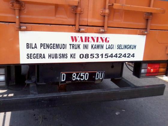 Bila pengemudi truk kawin lagi / selingkuh