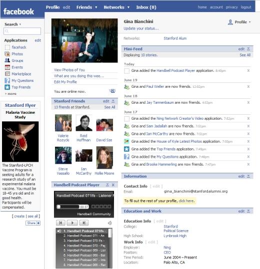 perubahan tampilan facebook dari jama dulu