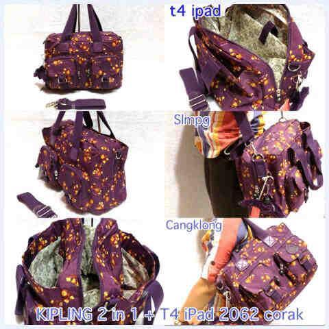 KIPLING SUPER KW 2in1 2062 corak + tempat IPAD