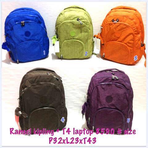KIPLING SUPER KW 8590 polos + tempat laptop
