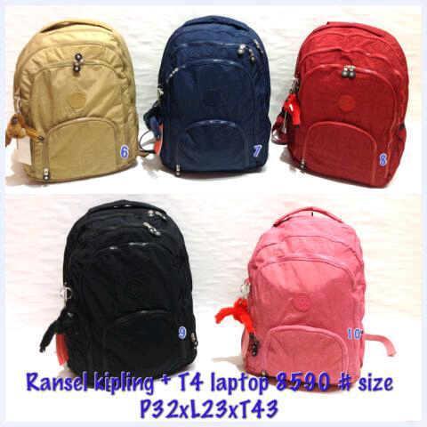 KIPLING SUPER KW 8590 polos + tempat laptop