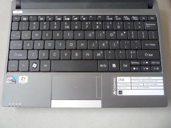 Jual netbook Gateway LT 25 Intel Atom Core N550