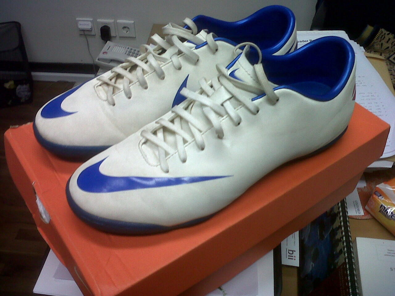 Jual Futsal Ori Nike Mercurial Victory III White Blue 42 obral gan