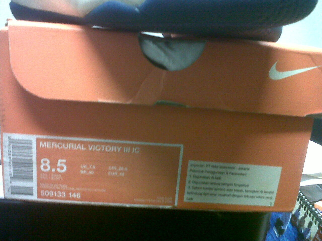 Jual Futsal Ori Nike Mercurial Victory III White Blue 42 obral gan