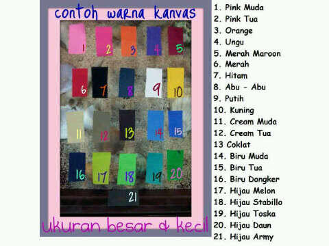 Tas Kanvas Warna-warni (harga murah) {Jakarta}
