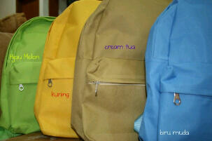 Tas Kanvas Warna-warni (harga murah) {Jakarta}