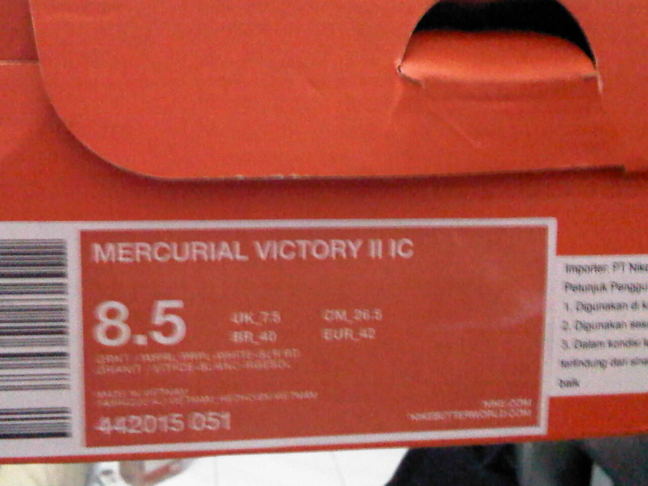 SEPATU FUTSAL MERCURY VICTORY II IC NEW GRESSS...MURAH...