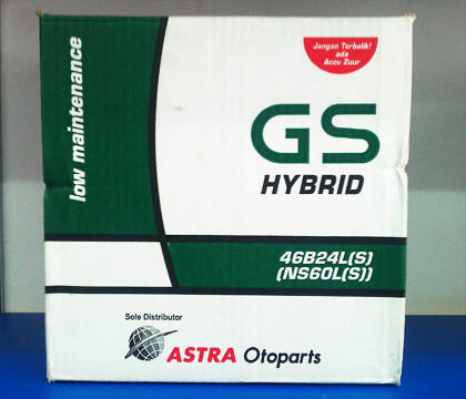 Terjual Jual aki mobil GS Astra Hybrid harga murah u 