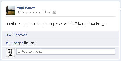 Pengalaman FJB lewat FB