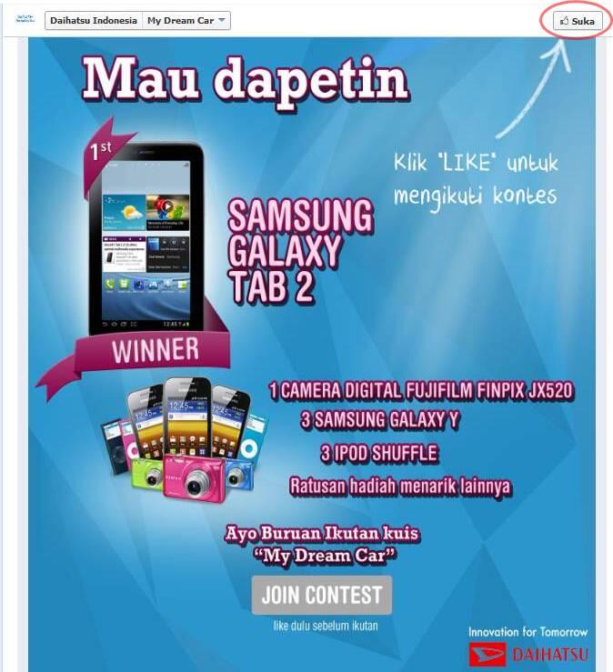 Pilih Mobil Impian Agan, Dapetin Samsung Galaxy Tab2 !!! &#91;CENDOL INSIDE&#93;