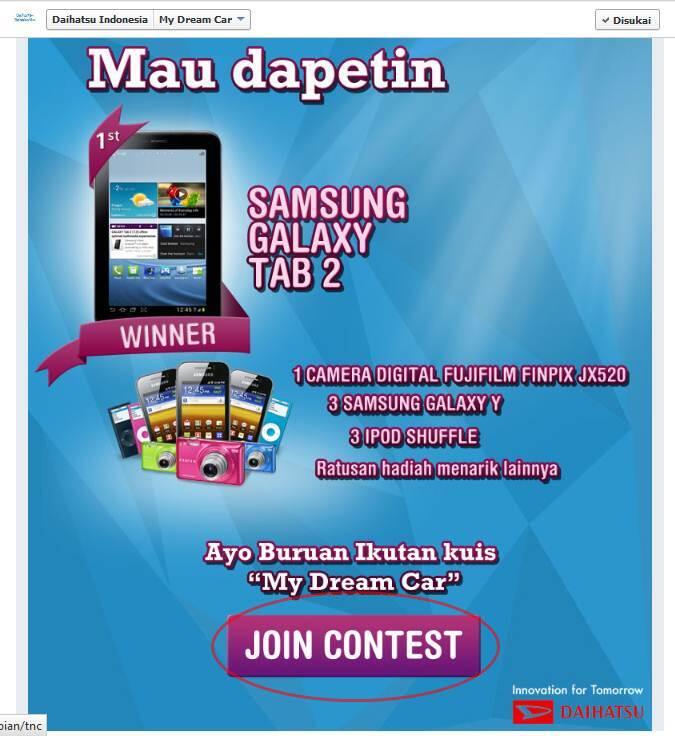Pilih Mobil Impian Agan, Dapetin Samsung Galaxy Tab2 !!! &#91;CENDOL INSIDE&#93;