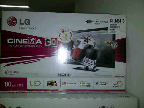 New LED 3D LG 32LM3410 Harga 3jt an free kacamata 4 piece promo pabrik