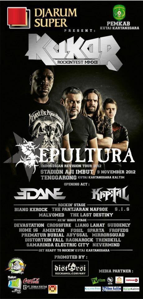 sepultura konser gratis di tenggarong 9 nopember 2012. heran "rakyat"nya kok bangga!